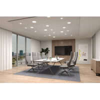 VariFit LED Einbaupanel Veluna Edge IP44 rund 90mm 500lm 400