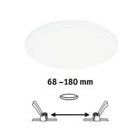 VariFit LED Einbaupanel Veluna Edge IP44 rund 200mm 1500lm 4