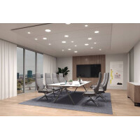 VariFit LED Einbaupanel Veluna Edge IP44 rund 200mm 1500lm 4
