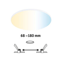 VariFit LED Einbaupanel Smart Home Zigbee Veluna Edge IP44 r