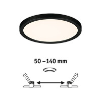 VariFit LED Einbaupanel Areo IP44 rund 175mm 3000K Schwarz 2