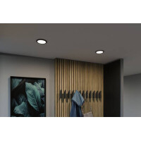 VariFit LED Einbaupanel Areo IP44 rund 118mm 4000K Schwarz 8