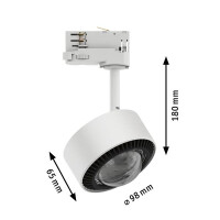 ProRail3 LED Schienenspot Aldan 533,8lm 8W 4000K dimmbar 230