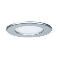 LED Einbaupanel IP44 rund 115mm 4000K Chrom matt 2