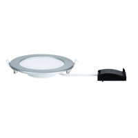LED Einbaupanel IP44 rund 170mm 4000K Chrom matt 4