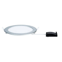 LED Einbaupanel IP44 rund 220mm 4000K Chrom matt 4