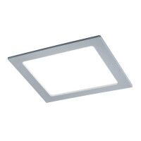 LED Einbaupanel IP44 eckig 220x220mm 4000K Chrom matt 3