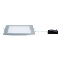 LED Einbaupanel IP44 eckig 220x220mm 4000K Chrom matt 5