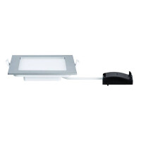 LED Einbaupanel IP44 eckig 165x165mm 2700K Chrom matt 3