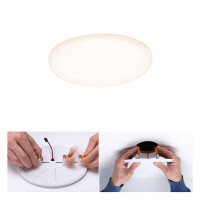 VariFit LED Einbaupanel Veluna IP44 rund 125mm 3000K Satin