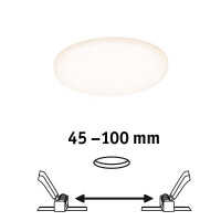 VariFit LED Einbaupanel Veluna IP44 rund 125mm 3000K Satin 2