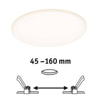 VariFit LED Einbaupanel Veluna IP44 rund 185mm 3000K Satin 2