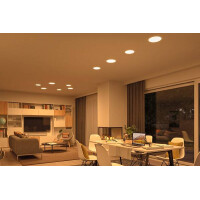 VariFit LED Einbaupanel Veluna IP44 rund 185mm 3000K Satin 5