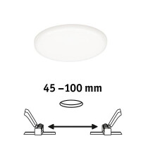 VariFit LED Einbaupanel Veluna IP44 rund 125mm 4000K Satin 2