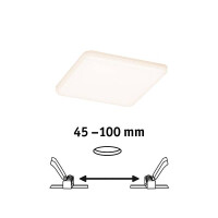 VariFit LED Einbaupanel Veluna IP44 eckig 125x125mm 3000K Sa