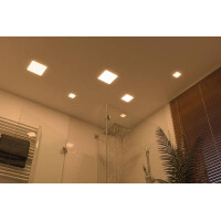 VariFit LED Einbaupanel Veluna IP44 eckig 185x185mm 3000K Sa