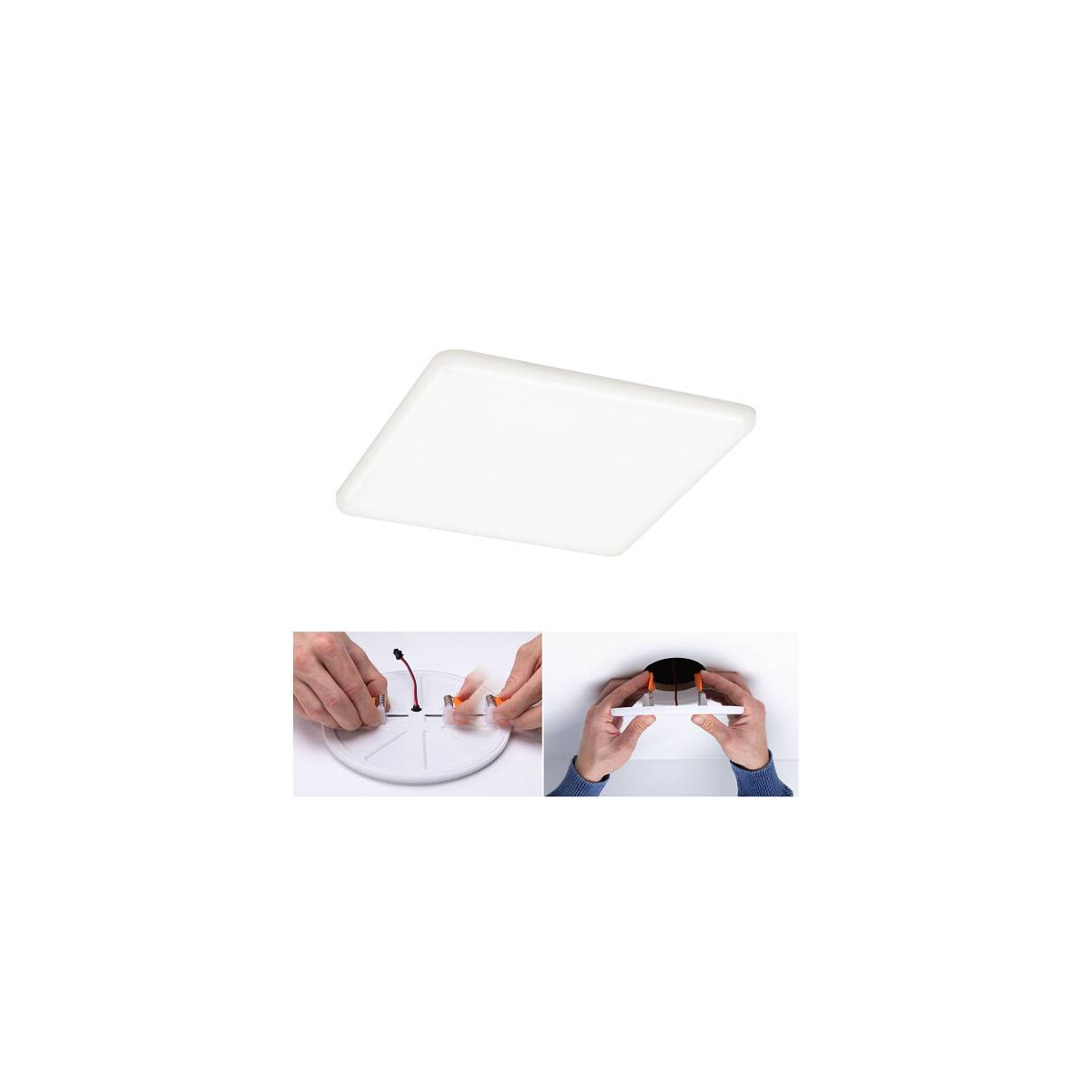 VariFit LED Einbaupanel Veluna IP44 eckig 185x185mm 4000K Satin