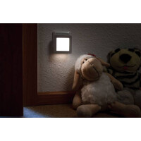 Nachtlicht Esby mit Dämmerungssensor eckig 3000K 0,7lm 