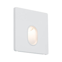 LED Wandeinbauleuchte Wall eckig 78x35mm 1,7W 65lm 230V 2700