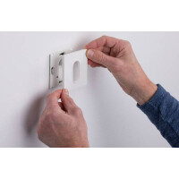 LED Wandeinbauleuchte Wall eckig 78x35mm 1,7W 65lm 230V 2700