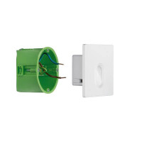 LED Wandeinbauleuchte Wall eckig 78x35mm 1,7W 65lm 230V 2700