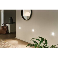 LED Wandeinbauleuchte Wall eckig 78x35mm 1,7W 65lm 230V 2700