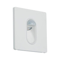 LED Wandeinbauleuchte Wall eckig 78x35mm 1,1W 65lm 230V 2700