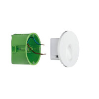 LED Wandeinbauleuchte Wall rund 78mm 1,1W 65lm 230V 2700K We