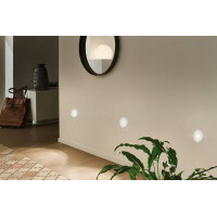 LED Wandeinbauleuchte Wall rund 78mm 1,1W 65lm 230V 2700K We