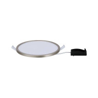 LED Einbaupanel Areo IP44 rund 180mm 3000K Nickel matt dimmb