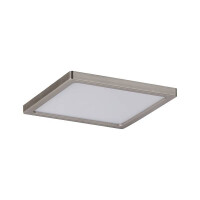 LED Einbaupanel Areo IP44 eckig 120x120mm 3000K Nickel matt 