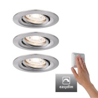 LED Einbauleuchte Easy Dim Nova Mini Plus Coin Basisset schw