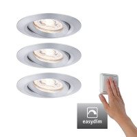 LED Einbauleuchte Easy Dim Nova Mini Plus Coin Basisset schw