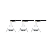 LED Einbauleuchte Nova Basisset starr IP44 rund 78mm GU10 3x