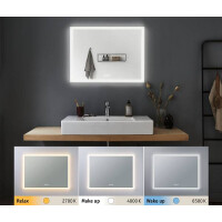 HomeSpa LED Leuchtspiegel Mirra IP44 White Switch 1600lm 230