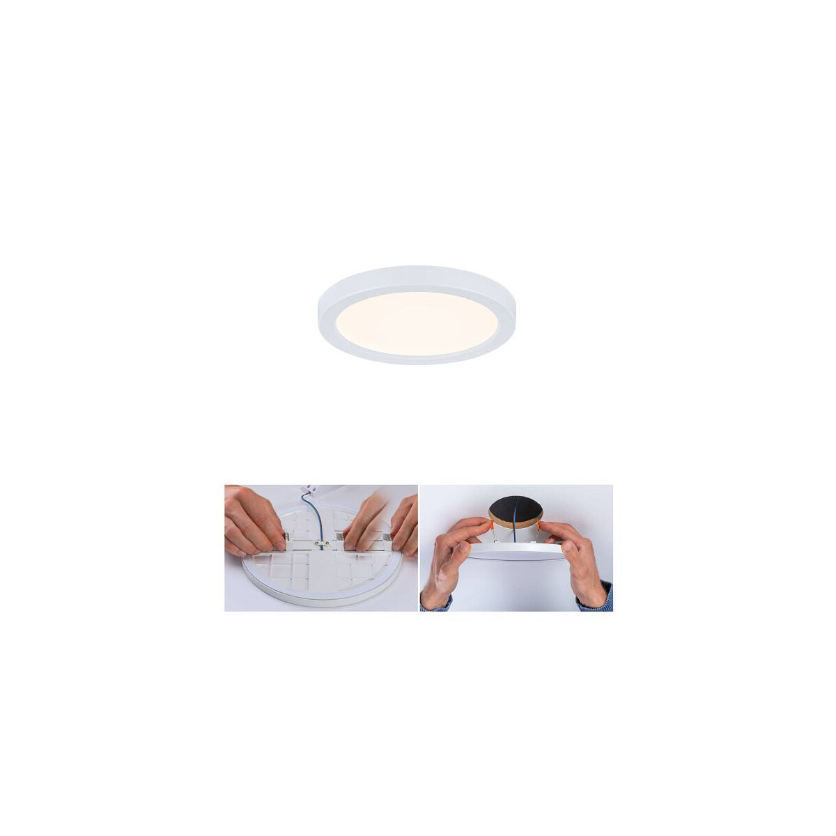 VariFit LED Einbaupanel Dim to Warm Areo IP44 rund 118mm 3000K Weiß