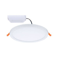 VariFit LED Einbaupanel Areo IP44 rund 175mm 3000K Wei&szlig