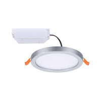 VariFit LED Einbaupanel Areo IP44 rund 118mm 3000K Chrom mat
