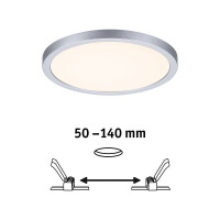 VariFit LED Einbaupanel Areo IP44 rund 175mm 3000K Chrom mat