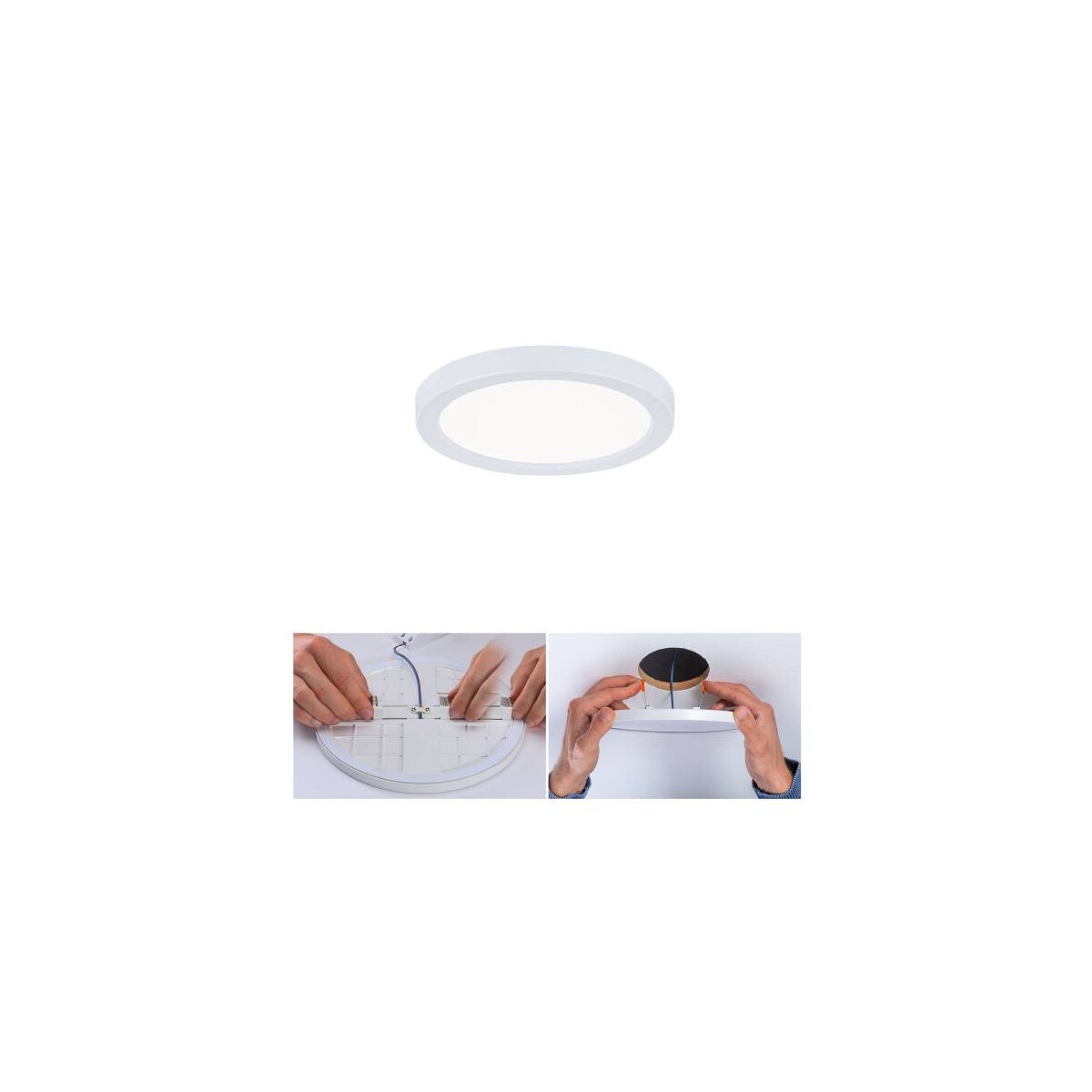 VariFit LED Einbaupanel Areo IP44 rund 118mm 4000K Weiß