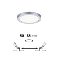 VariFit LED Einbaupanel Areo IP44 rund 118mm 4000K Chrom mat