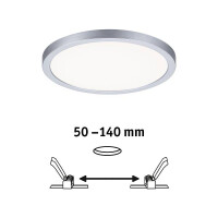VariFit LED Einbaupanel Areo IP44 rund 175mm 4000K Chrom mat