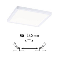 VariFit LED Einbaupanel Areo IP44 eckig 175x175mm 4000K Wei&