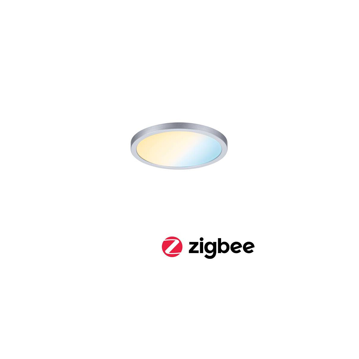 VariFit LED Einbaupanel Smart Home Zigbee Areo IP44 rund 175mm Tunable White Chrom matt dimmbar