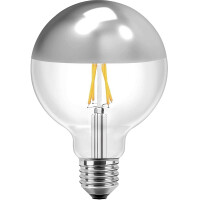 LED Globeform 125mm 8W E27 810lm WW Glas gallery