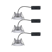 HomeSpa LED Einbauleuchte Calla 3er-Set schwenkbar IP65 rund