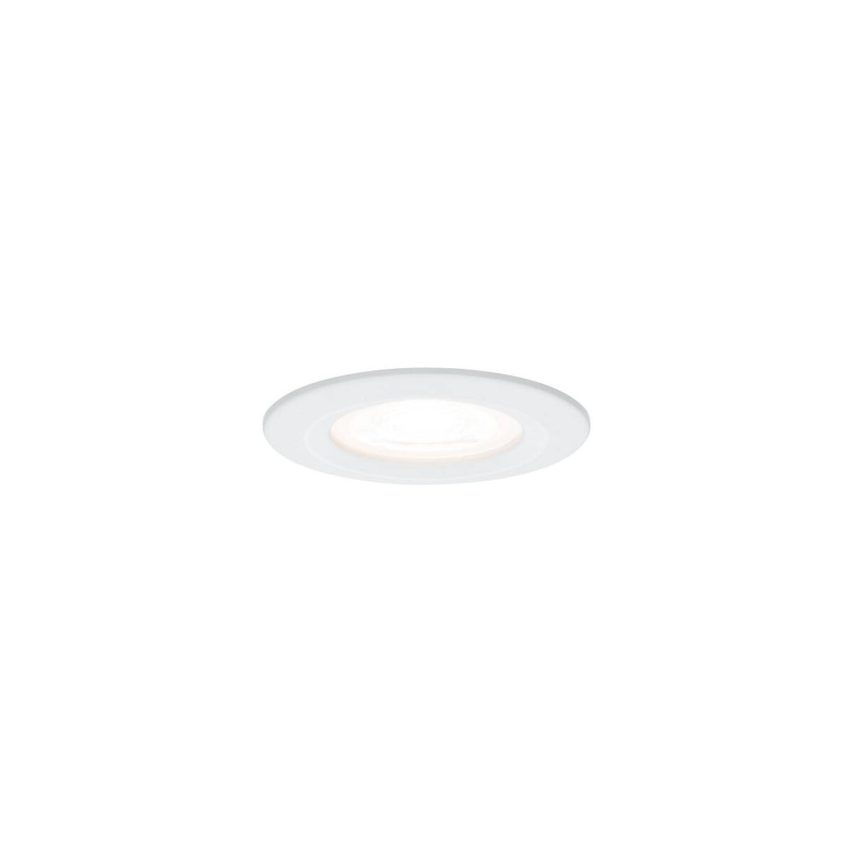 LED Einbauleuchte 3-Step-Dim Nova starr IP44 rund 78mm GU10 65W 460lm 230V dimmbar 2700K Weiß matt