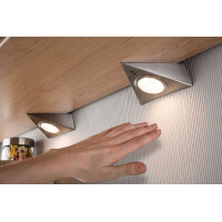 LED Unterschrankleuchte Dreieck 3x2,8W 140x110mm 3x170lm 230
