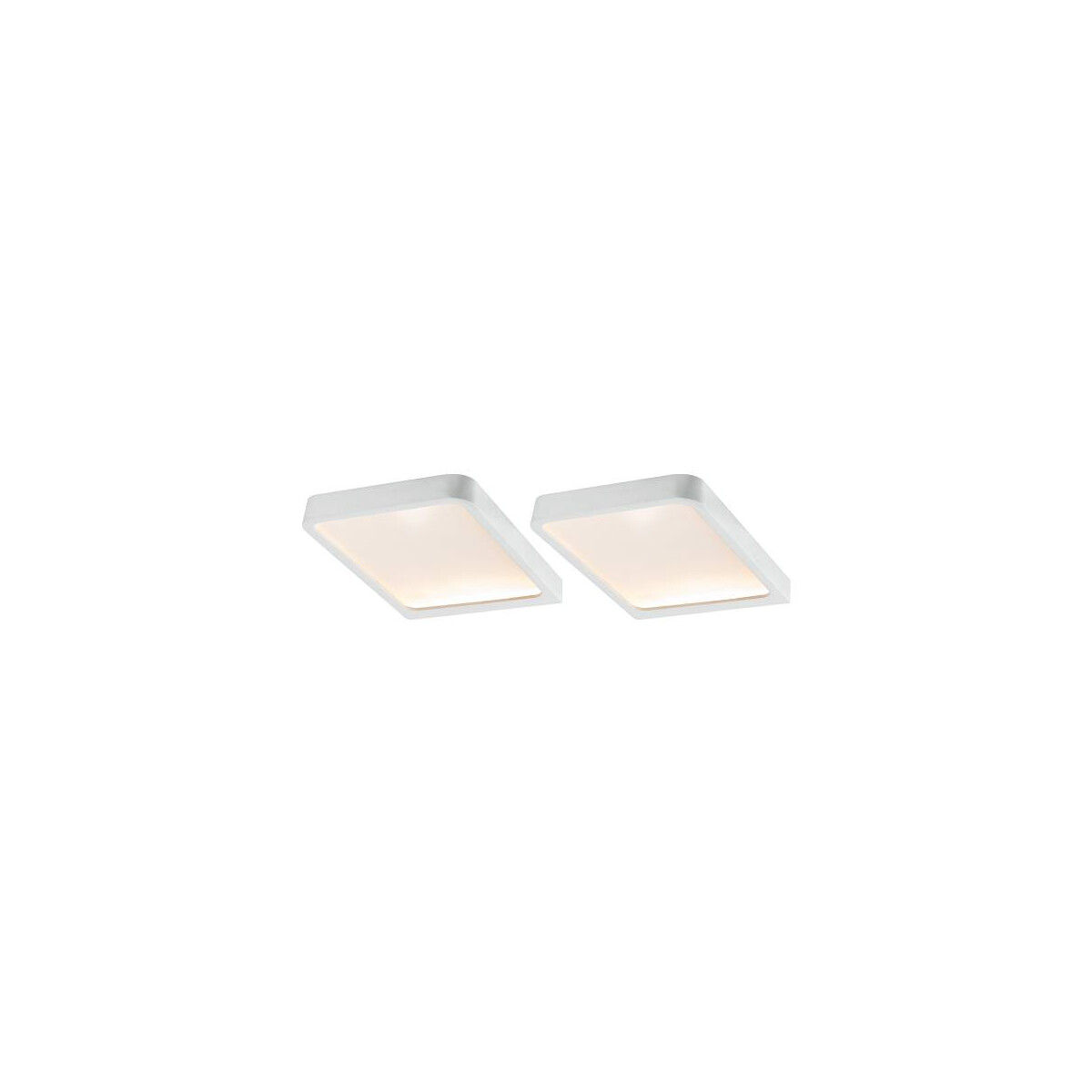 LED Unterschrankleuchte Vane 2x8W 105x140mm 2x430lm 230/12V eckig Weiß matt