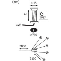 Plug & Shine LED Bodeneinbauleuchte MicroPen II Erweiter